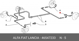 Датчик, частота вращения колеса 46547233 ALFA FIAT LANCIA