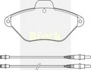 Комплект тормозных колодок, диско 2163200W BRECK