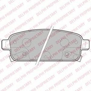 Колодки тормозные дисковые LP2167 DELPHI