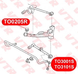 Сайлентблок TO0205R VTR