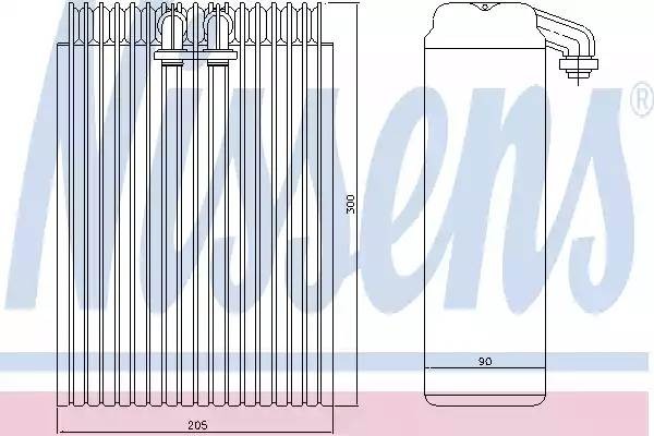 Испаритель, кондиционер 92200 NISSENS