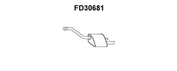 Глушитель выхлопных газов конечный FD30681 VENEPORTE