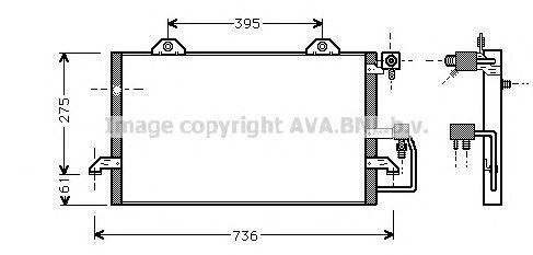 Радиатор кондиционера AI5121 AVA