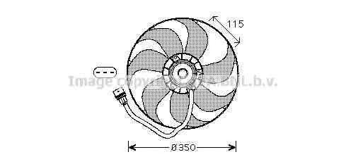 Вентилятор, охлаждение двигателя VW7521 AVA