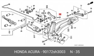 Деталь 90172SH3003 HONDA