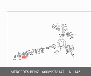 Кольцо уплотнительное A 008 997 31 47 MERCEDES BENZ