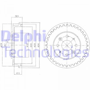 Тормозной барабан BF396 DELPHI