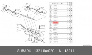Колпачок маслосъемный 13211KA020 SUBARU