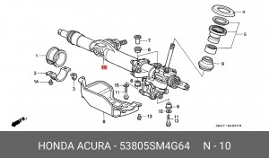 Рулевой механизм 53805SM4G64 HONDA