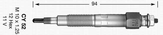 Свеча накаливания 3017 NGK NTK