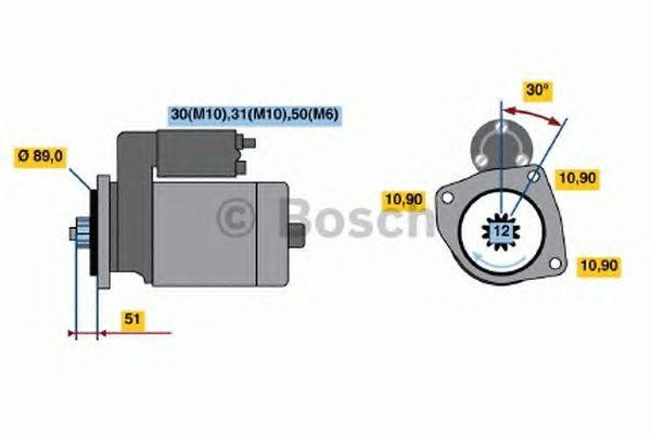 Стартер 0001330014 BOSCH