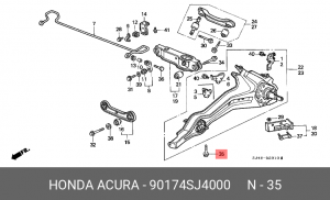 Деталь 90174SJ4000 HONDA