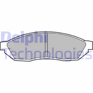 Комплект тормозных колодок, диско LP208 DELPHI