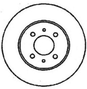 Тормозной диск 561469B BENDIX JURID