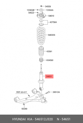 Деталь 546512J320 HYUNDAI KIA