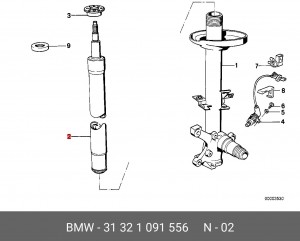 Амортизатор подвески 31 32 1 091 556 BMW