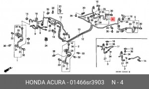 Тормозной шланг 01466SR3903 HONDA