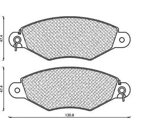 Комплект тормозных колодок, диско 430216171040 MAGNETI MARELLI
