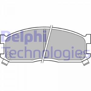 Комплект тормозных колодок, диско LP530 DELPHI
