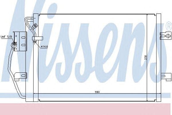 Конденсатор, кондиционер 94373 NISSENS