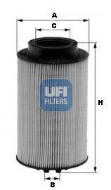 Топливный фильтр 26.011.00 UFI