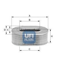 Воздушный фильтр 27.871.00 UFI