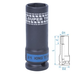 Головка торцевая ударная 441521M KING TONY