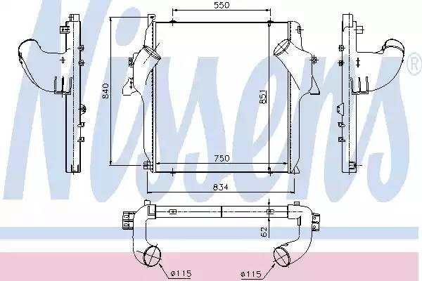 Интеркулер 96972 NISSENS