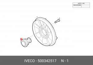 Сцепление, вентилятор радиатора 500342517 IVECO