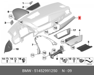 Накладка 51 45 2 991 250 BMW