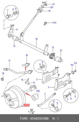 Усилитель тормозной системы 85AB-2005-BB FORD