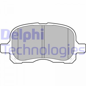 Комплект тормозных колодок, диско LP1302 DELPHI