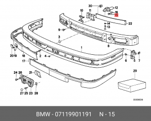 Болт, система выпуска 07 11 9 901 191 BMW
