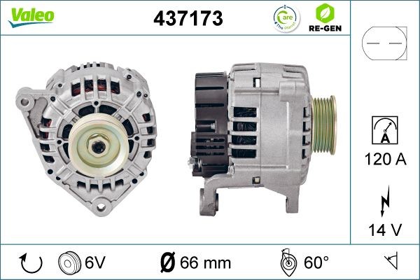 Генератор 437173 VALEO PHC