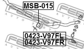 Втулка стабилизатора MSB-015 FEBEST