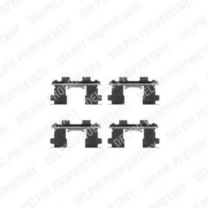 Комплектующие, колодки дискового тормоза LX0252 DELPHI