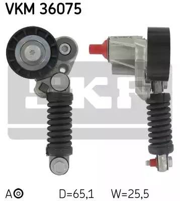 Натяжной ролик, поликлиновой  ремень VKM36075 SKF