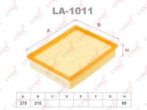 Фильтр воздушный LA-1011 LYNXAUTO