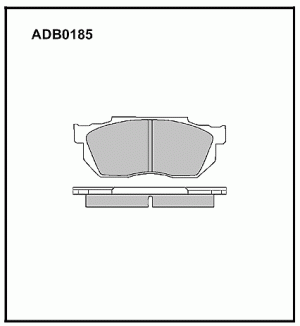 Колодки тормозные дисковые ADB0185 ALLIED NIPPON
