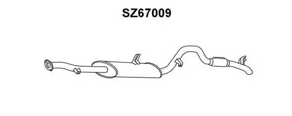 Глушитель выхлопных газов конечный SZ67009 VENEPORTE