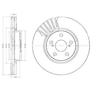 Тормозной диск BG2887 DELPHI