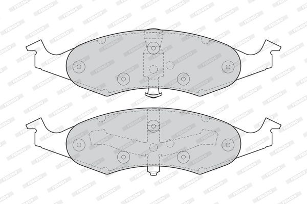Комплект тормозных колодок, диско FDB1097 FERODO