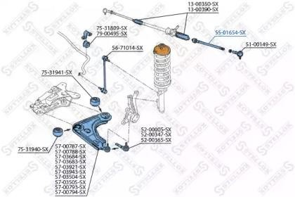 Тяга рулевая 55-01654-SX STELLOX