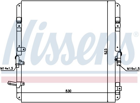 Конденсатор, кондиционер 94053 NISSENS