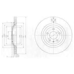 Диск тормозной BG4087 DELPHI