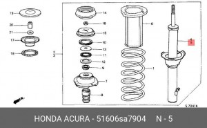 Амортизатор подвески 51606SA7904 HONDA