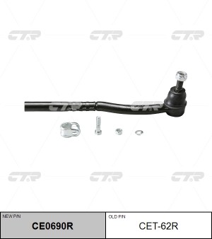 Наконечник рулевой тяги CET-62R CTR