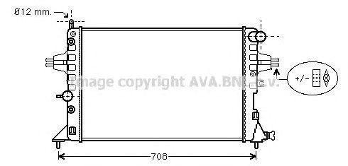 Радиатор охлаждения ДВС OL2254 AVA