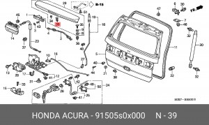 Деталь 91505S0X000 HONDA