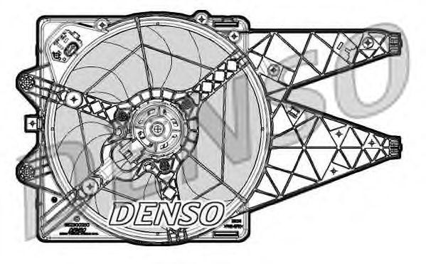 Вентилятор, охлаждение двигателя DER09066 DENSO